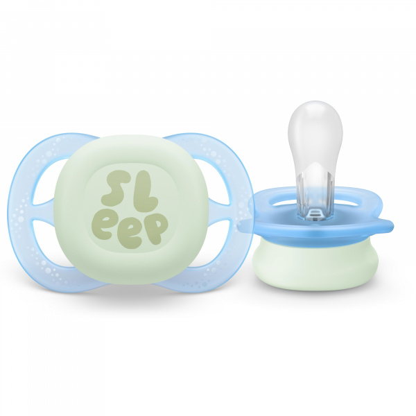 Lot de 2 sucettes ultra start 0/2 mois night Avent-philips