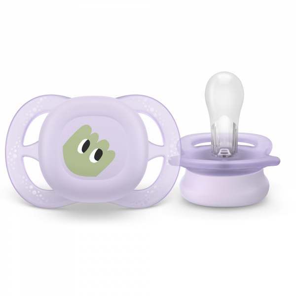 Lot de 2 sucettes ultra start 0/2 mois print Avent-philips
