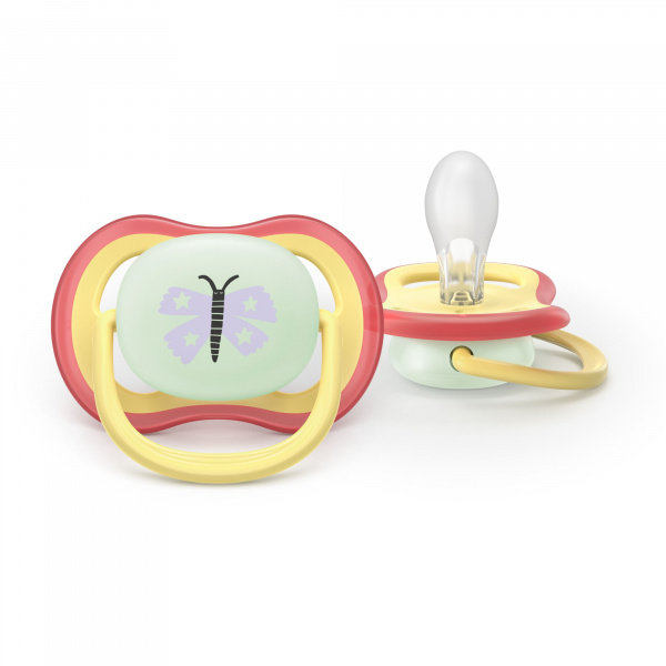 Lot de 2 sucettes ultra air 0-6 mois scf376/25 Avent-philips