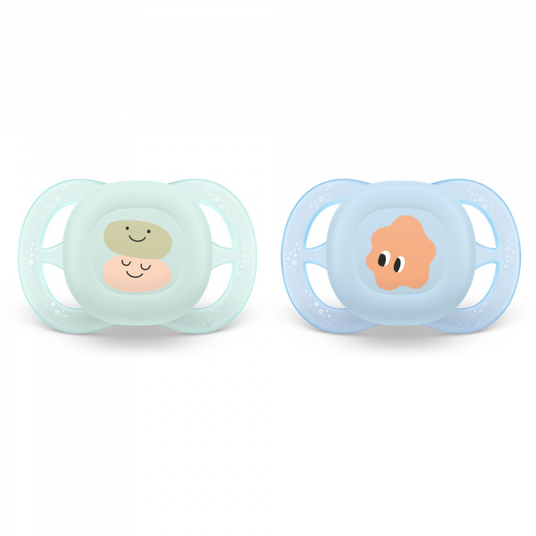 Lot de 2 sucettes ultra start 0-2 mois scf075/11 Avent-philips