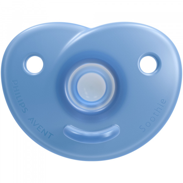 Lot de 2 sucettes soothie 0-6 mois bleu Avent-philips