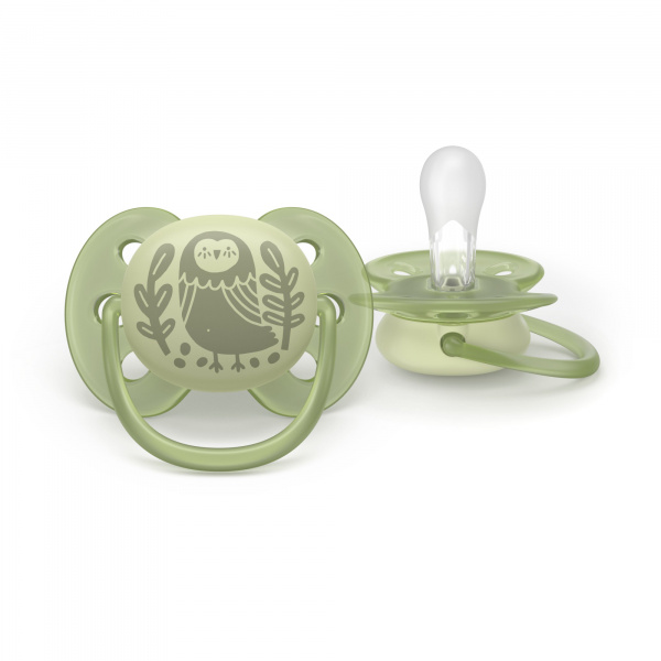 Lot de 2 sucettes ultra soft 6-18 mois scf091/46 Avent-philips