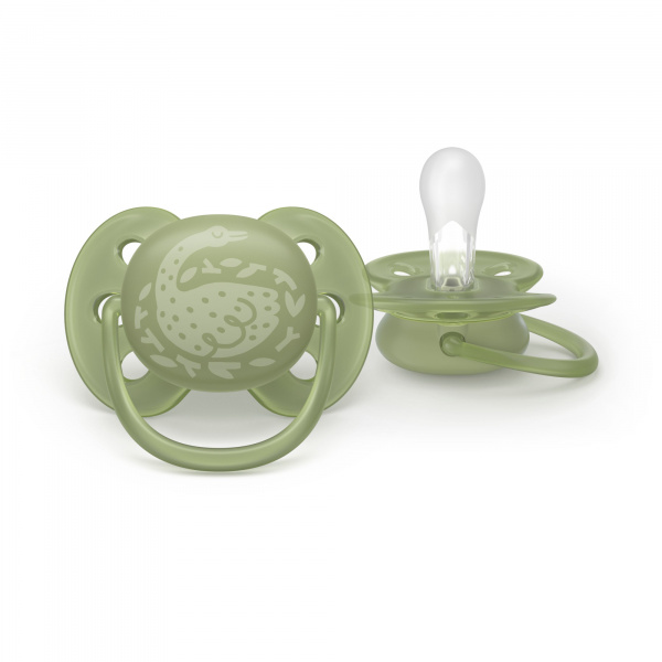 Lot de 2 sucettes ultra soft 18 mois et plus scf093/06 Avent-philips