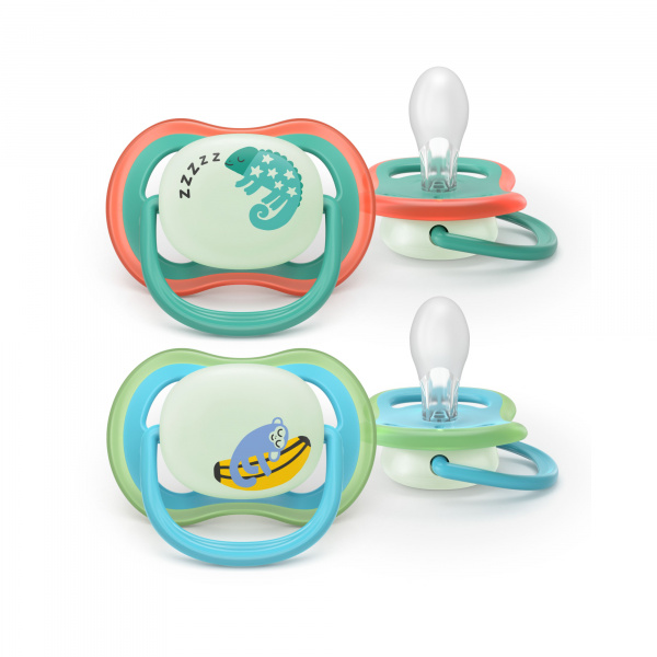 Lot de 2 sucettes ultra air 6-18 mois scf376/28 Avent-philips