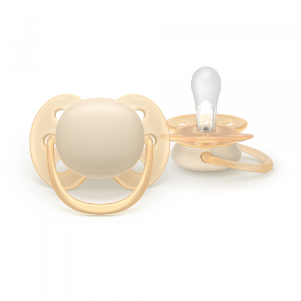 Lot de 2 sucettes ultra soft 0-6 mois scf091/39 Avent-philips
