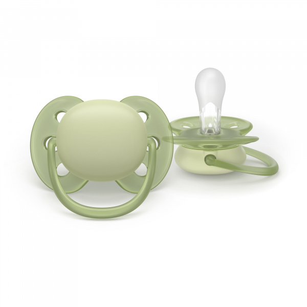 Lot de 2 sucettes ultra soft 0-6 mois scf091/39 Avent-philips