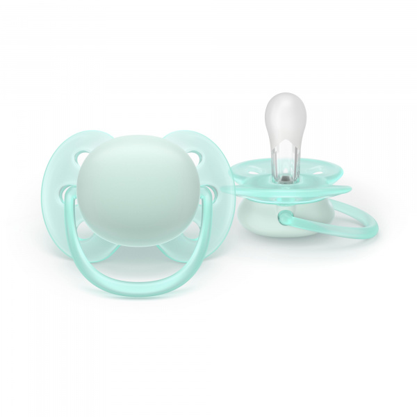 Lot de 2 sucettes ultra soft 0-6 mois scf091/40 Avent-philips