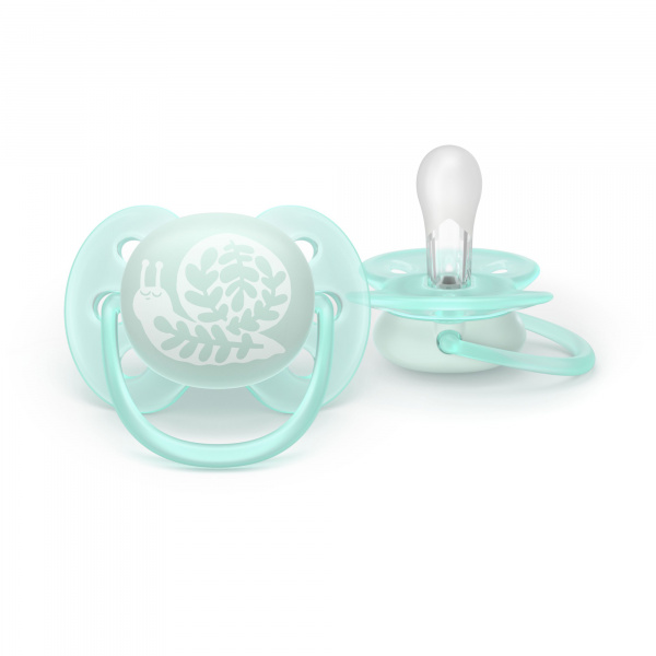 Lot de 2 sucettes ultra soft 0-6 mois scf091/41 Avent-philips