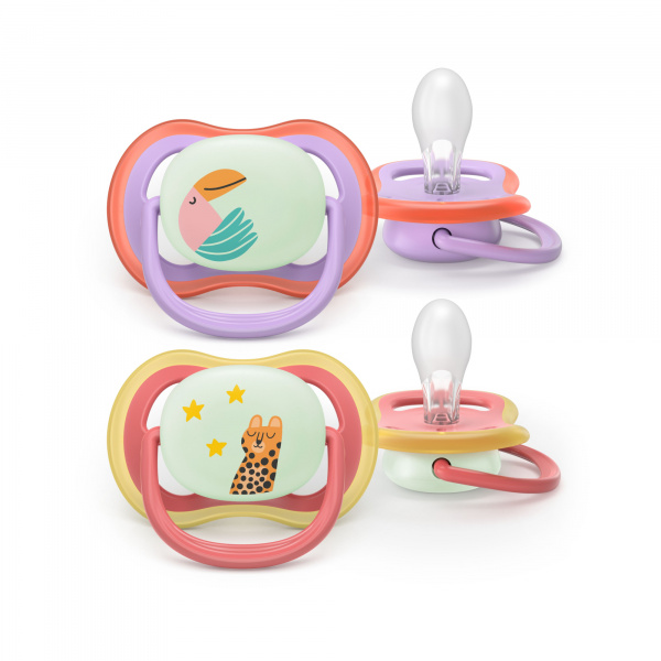 Lot de 2 sucettes ultra air 18 mois et plus scf376/33 Avent-philips