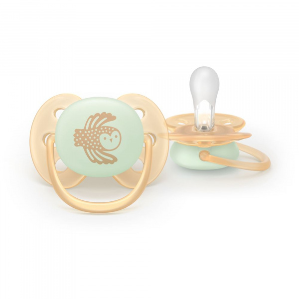 Lot de 2 sucettes ultra soft 0-6 mois scf094/11 Avent-philips