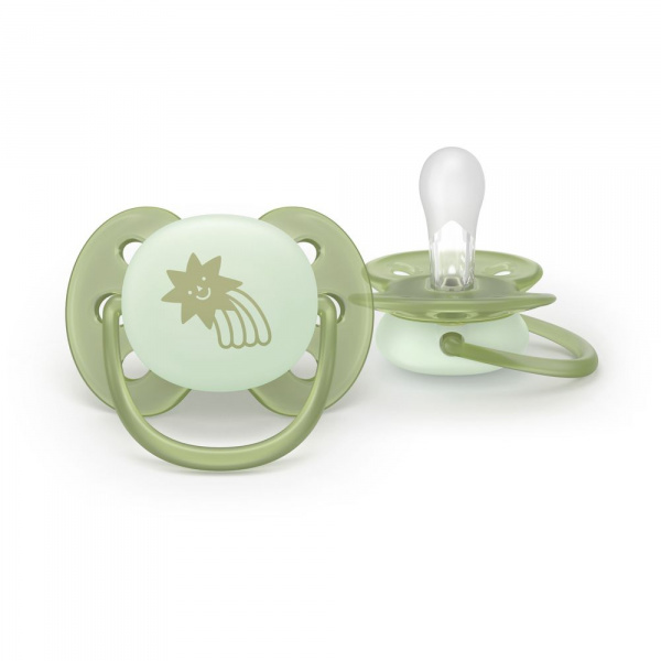 Lot de 2 sucettes ultra soft 0-6 mois scf094/11 Avent-philips