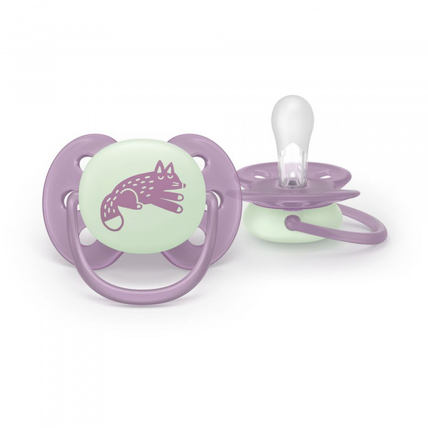Lot de 2 sucettes ultra soft 6-18 mois scf094/12 Avent-philips