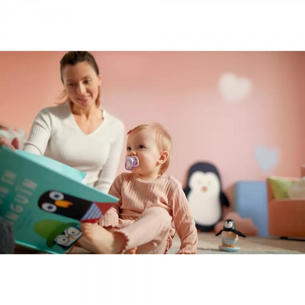 Lot de 2 sucettes ultra air 0/6 mois animaux 2 Avent-philips