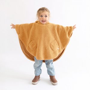 Poncho chaud de voyage teddy bouclette Bemini