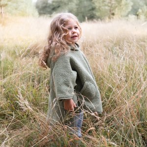 Poncho chaud de voyage teddy bouclette Bemini