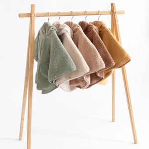 Poncho chaud de voyage teddy bouclette Bemini