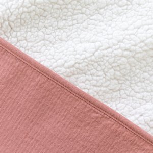 Poncho chaud teddy terracotta Bemini