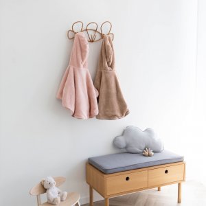 Poncho chaud softy cadum rose Bemini