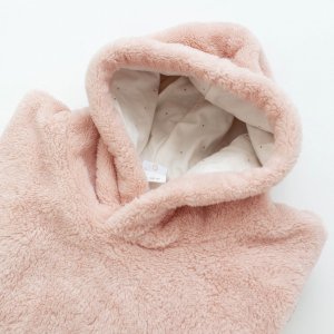 Poncho chaud softy cadum rose Bemini