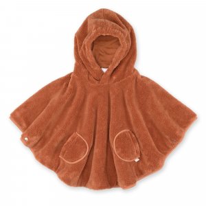 Poncho chaud softy noisette Bemini