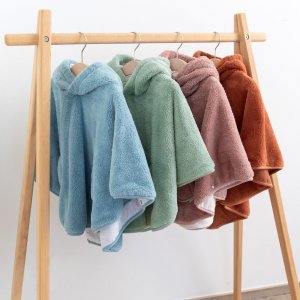 Poncho chaud softy turquoise Bemini