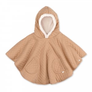 Poncho chaud de voyage pady quilted beige Bemini