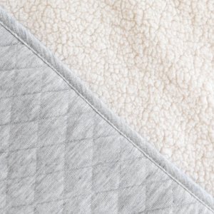 Poncho chaud de voyage pady quilted mix grey Bemini