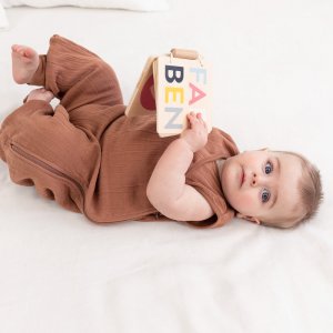 Gigoteuse bébé été 4-12 mois swaddle moka Bemini