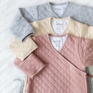 Gigoteuse bébé mi-saison 1-4 m pady quilted jersey crème Bemini