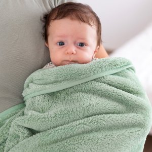 Couverture bébé 75 x 100 cm softy sauge Bemini