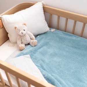 Couverture pour bébé 100 x 140 cm softy turquoise Bemini