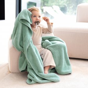 Couverture pour bébé 100 x 140 cm softy sauge Bemini