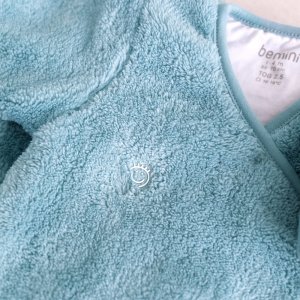 Gigoteuse bébé hiver 1-4 mois softy turquoise Bemini