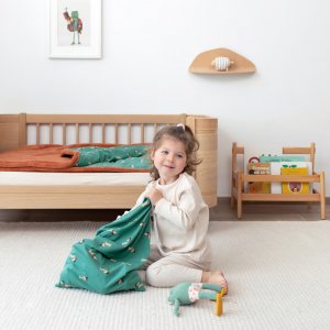 Sac de couchage enfant 70x140 cm noisette Bemini