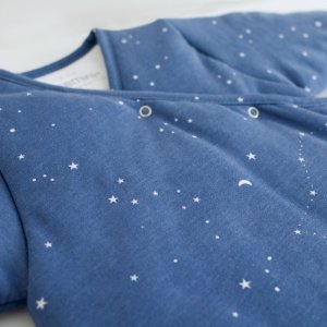 Gigoteuse hiver 1-4 mois jersey bleu foncé Bemini