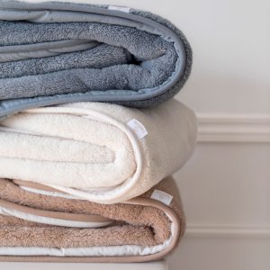 Plaid bébé bleu stone Bemini