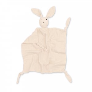 Doudou lapin 40x40 cm ecru Bemini