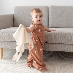 Doudou lapin 40x40 cm ecru Bemini