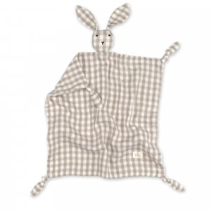 Doudou lapin 40x40 cm sésame Bemini