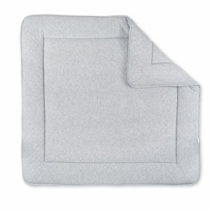 Tapis de parc 100x100cm quilted jersey gris Bemini