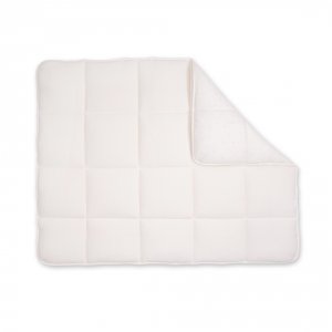 Tapis de parc 100x100cm tetra jersey ivoire Bemini