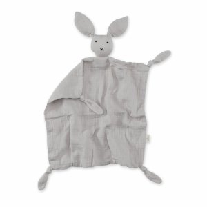 Doudou lange lapin gris plum Bemini