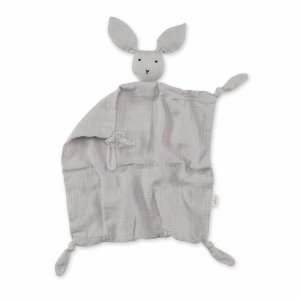 Doudou lange lapin gris plum Bemini