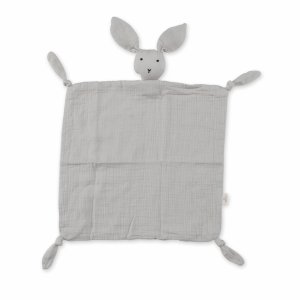 Doudou lange lapin gris plum Bemini