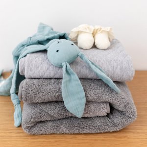 Doudou lapin 40x40 cm Bemini