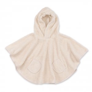 Poncho de bain éponge crème Bemini