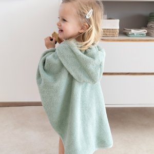Poncho de bain éponge vert sauge Bemini