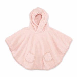 Poncho de bain éponge rose clair Bemini