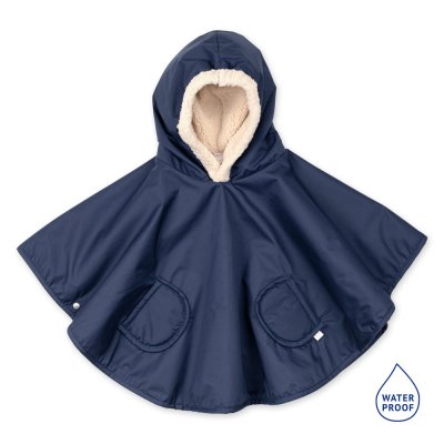 Poncho chaud de voyage imperméable navy