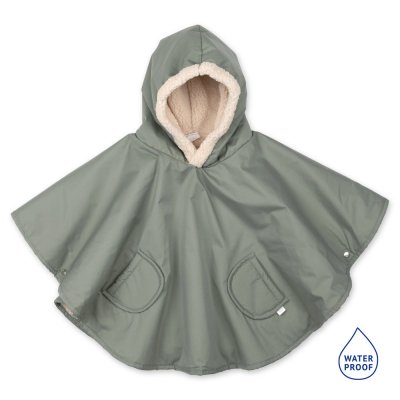 Poncho chaud de voyage imperméable green